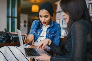 women with computer