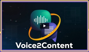 Voice2Content AI Software